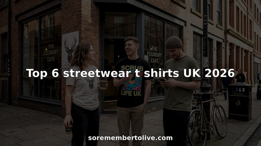 Young adults wearing streetwear t shirts UK