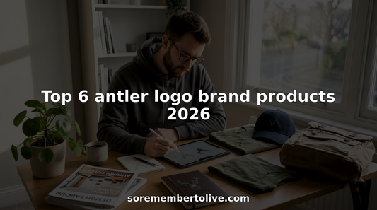 Designer sketches antler logo apparel essentials